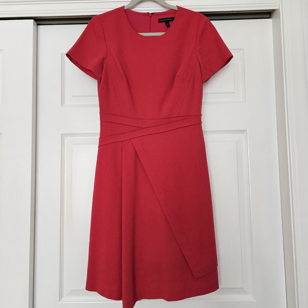 BANANA REPUBLIC Vibrant Strawberry A-line Dress
